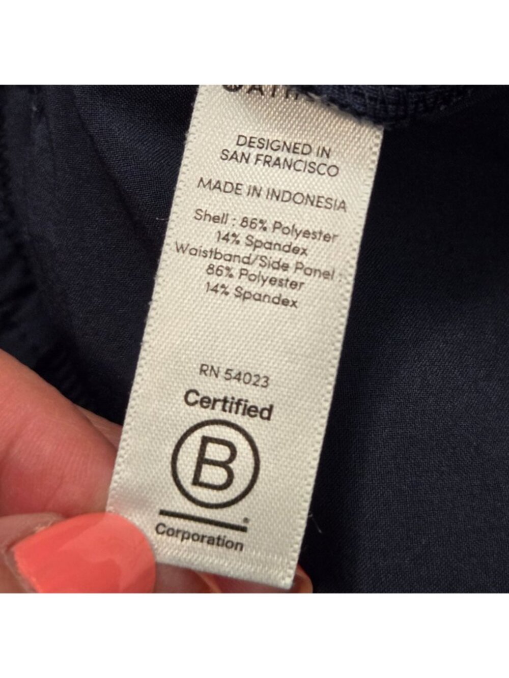 Athleta Size 8 Petite Brooklyn Ankle Pants in Navy Blue Mid-Rise Travel - Picture 7 of 9
